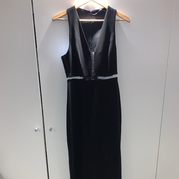 Alexander Wang, black floor length dress, size 8. - Picture 1 of 4